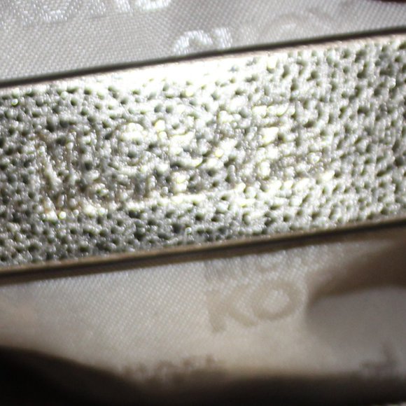 NWOT Michael Kors Gold Leather Shoulder Bag with Chain Strap - Picture 12 of 16